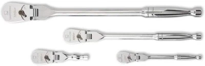 GEARWRENCH 4 Piece 1/4", 3/8" & 1/2" Drive 120XP™ Flex Head Ratchet Set | 81230P - Image 1 of 2