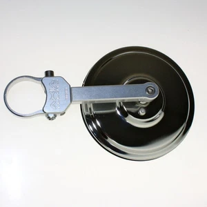 Axia Alloys Aluminum Extended Round 5" Side Mirror & Clamp - CONVEX - Polaris - Picture 1 of 3