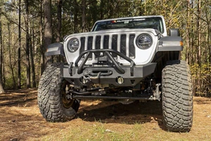 11540.32 Rugged Ridge HD Bumper Stubby Front 07-24 Wrangler JK, JL, JT Gladiator - Picture 1 of 6