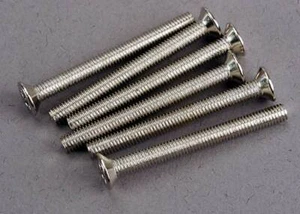 Traxxas 3163 Screws, 3x30mm countersunk machine (6) - Picture 1 of 1