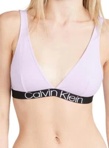 Bralette Calvin Klein Mujer Ambiente Lavanda Reconsiderada Confort Sin Forrar Talla M - Imagen 1 de 1