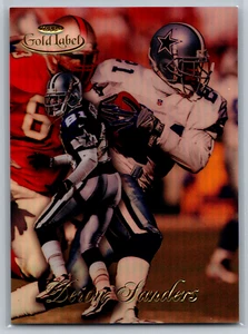 Deion Sanders 1998 Topps Gold Label Base Set Card #14 Dallas Cowboys - Picture 1 of 2