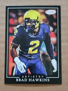 Brad Hawkins 2022 Sage Artistry Rookie Football Card #4