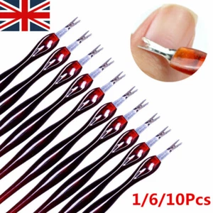 10 PCS Cuticle Pusher Trimmer Cutter Remover Pedicure Manicure Nail Art Tool UK - Picture 1 of 12