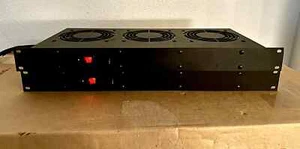 Hammond FT300HA1BK Cooling Fan Tray, W+Red LED Switch 115VAC, 3A, 60Hz - New! - Picture 1 of 13