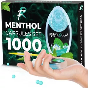 Flavouroom - Premium Menthol Kapseln 1000er Set | DIY Menthol Filter für - Bild 1 von 7