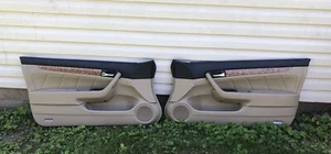 03-07 Honda Accord Coupe Power Door Panels Tan/Black - Picture 1 of 14