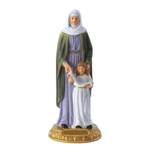 Saint Anne with Mary Statue Figurine Durable Ceramic Catholic Relic Decoration - Picture 1 of 24