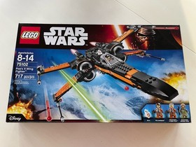 LEGO Star Wars 75102 Poe's X-Wing Fighter - Complete Set w/Manual & #ed Bags!