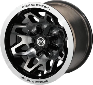 Moose Racing 0230-1150 416 Wheel 14x8 - 4/136 - 4+4 Machined Black - Picture 1 of 1