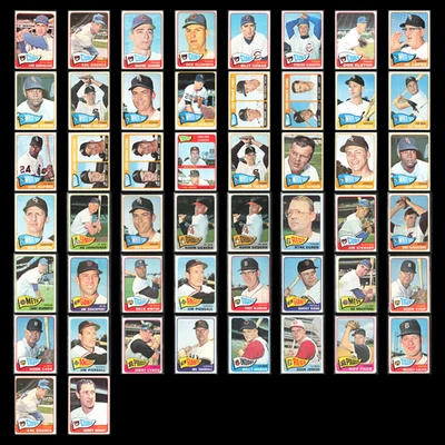 1965 Topps Lote 50 Tarjetas de Béisbol De Colección Distribuidor Conjunto a Granel Constructor Commons En muy buena condición MLB Foto 1 de 4