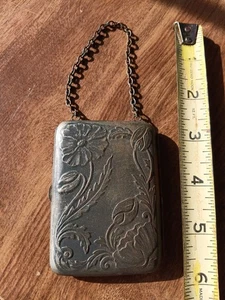 Cartera monedero victoriana antigua de metal para mujer - Imagen 1 de 6