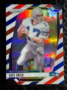 2024 Panini Prizm - Dave Krieg #267 Red White & Blue Prizm Seattle Seahawks - Picture 1 of 2