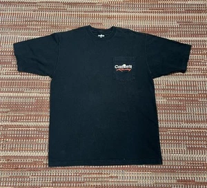 T-shirt vintage Y2K Carhatt Racing tascabile uomo media nera - Foto 1 di 11