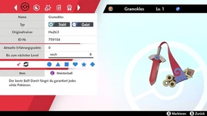 Shiny Gramokles Honedge Pokemon Schwert Schild 6DV! + Meisterball - Bild 1 von 5
