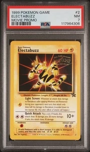 1999 POKEMON GAME MOVIE #2 ELECTABUZZ MOVIE PROMO PSA 7 NM - Picture 1 of 2