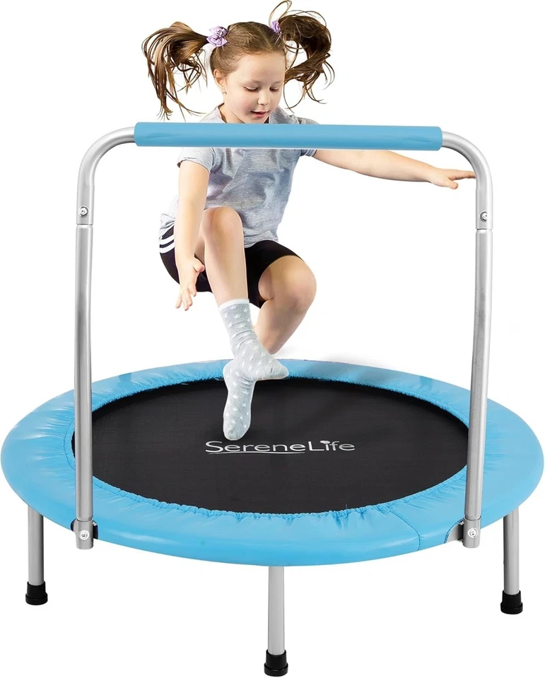 SereneLife Portable & Foldable Trampoline 36 Dia Springfree Rebounder