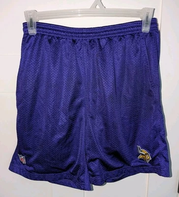 Pantalones Cortos De Colección Minnesota Vikings NFL Onfield Reebok Para Hombres Talla M Malla Púrpura Y2K Foto 1 de 4