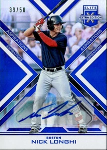 2016 Panini Elite Edizione Extra Aspirazioni Blu #133 - Nick Longhi Auto [/50] - Foto 1 di 2