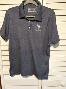 Citadel Cutter & Buck Shirt Men Large Golf Polo Embroidered Palmetto Tree READ - Picture 1 of 11