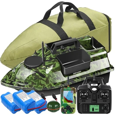 GPS Futterboot GPS Angelköderboot mit Echolot LCD Fischfinder,Handtasche,Akkus - Bild 1 von 4