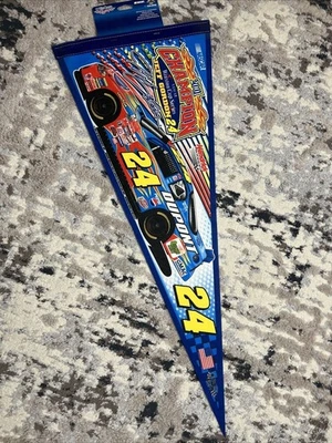 "Banderín oficial Jeff Gordon #24 2001 campeón Winston Cup NASCAR WinCraft 30""" Foto 1 de 4