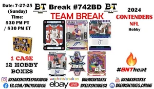 NEW YORK JETS 2024 Panini NFL Contenders Fútbol Hobby Estuche 12 CAJAS Break #742BD - Imagen 1 de 1
