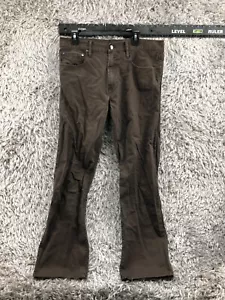 Pantalones de mezclilla rectos estándar Gap talla 34x32 para hombre tiro medio lavado marrón beige - Imagen 1 de 11