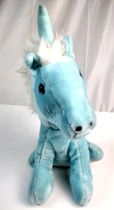 Superior Toy And Novelty Blue Unicorn Stuffed Animal Vintage Plush 15" - Picture 1 of 6