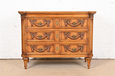 Karges French Regency Burled Walnut Dresser or Chest of Drawers, Circa 1960s