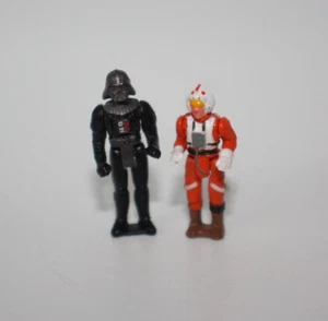 Vintage Star Wars Micro Machines 1" Figures 90s Snow Speeder Pilot - Darth Vader - Picture 1 of 6
