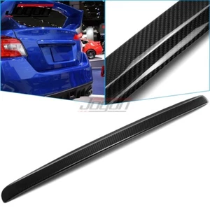 Carbon Exterior Rear Trunk Tailgate Lip Trim For Subaru WRX VA STI CVT 2015-2021 - Picture 1 of 9
