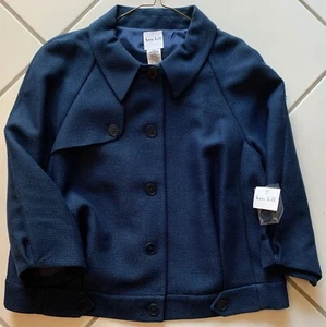 NWT Kate Hill Women's Jacket Blue Pockets Size 16 Retails $174 80% OFF! - Picture 1 of 5