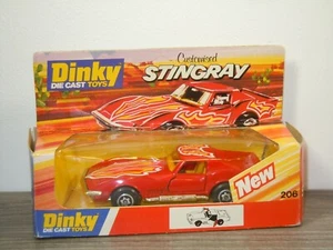 Chevrolet Corvette Stingray Customised - Dinky Toys 206 England in Box *49448 - Imagen 1 de 5