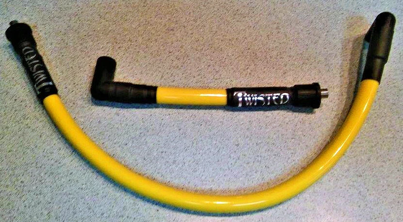 CABLES DE BUJÍA RETORCIDOS DE 12 mm Harley Softail Heritage FXST FAT BOY SPRINGER Foto 1 de 2