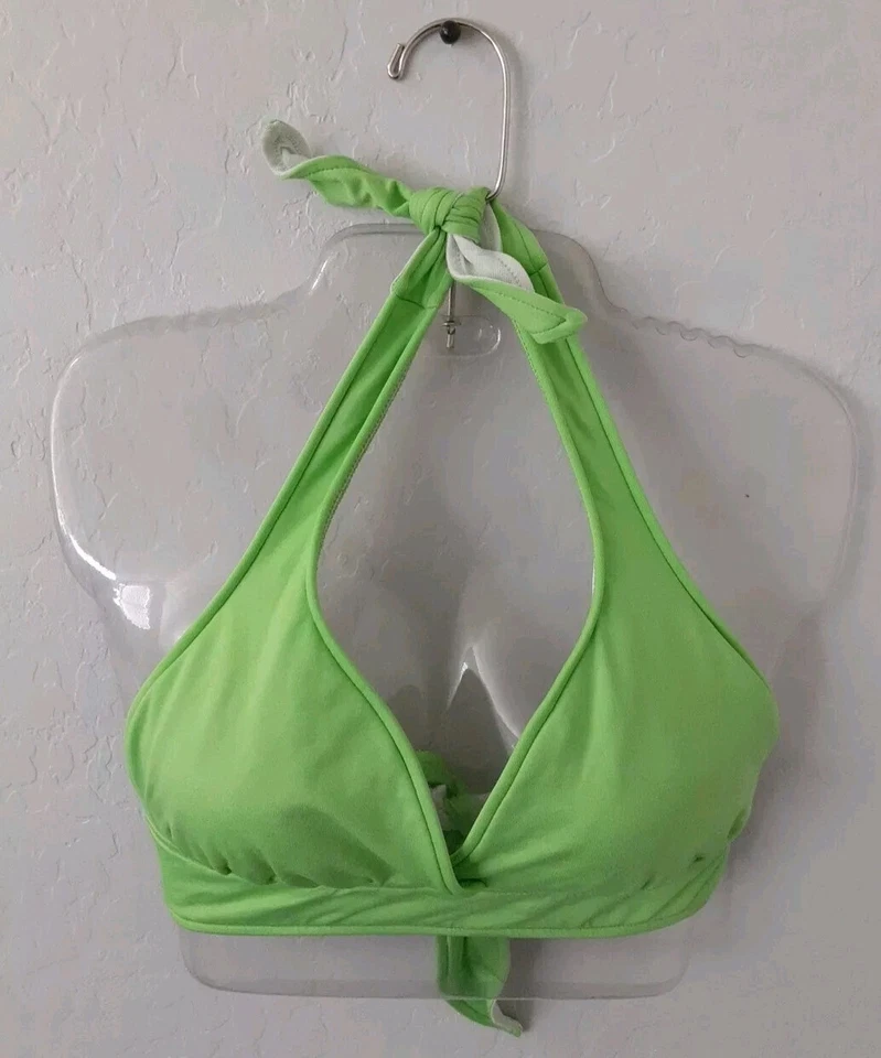 Bikini Halter Merona Verde Neón Talla L Foto 1 de 4