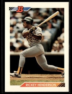 1992 Bowman #166 Rickey Henderson Oakland Athletics