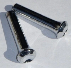 Perillas de bloqueo de puerta cromadas para Mopar Plymouth Dodge Chrysler NUEVO PAR - Imagen 1 de 1