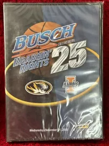 Braggin' Rights 25 Missouri Tigers MU & Illinois ILLINI 2005 DVD Busch Beer New - Picture 1 of 2
