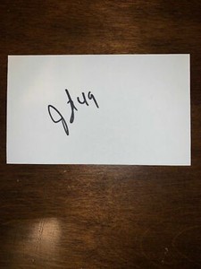 JOHN THOMPSON - FOOTBALL - AUTOGRAPH SIGNED - INDEX CARD -AUTHENTIC -C1437