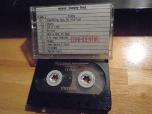 RARE PROMO Simply Red CONFIDENTIAL demo CASSETTE TAPE Stars GOTA Clock DVA Olive - Picture 1 of 2
