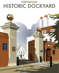 Portsmouth Historic Dockyard fridge magnet (se) - Picture 1 of 1