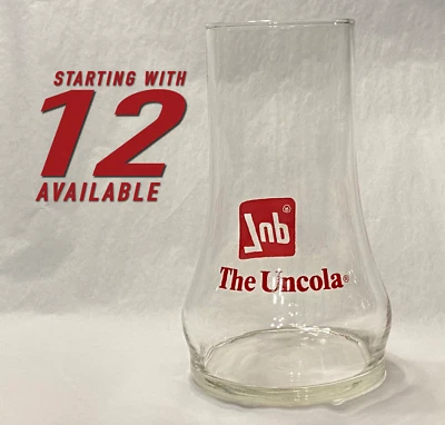 7UP THE UNCOLA 1970s Upside Down Drinking Glass Soda Pop Red Vintage Collectible - Image 1 of 4