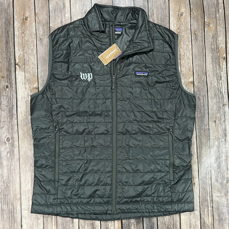 Patagonia Nano Puff Vest Grey Authentic 84242 60g Primaloft Gold Mens Large