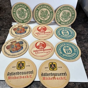 Vintage German Beer Coaster Beer Mats - Lot of 11 - Picture 1 of 2