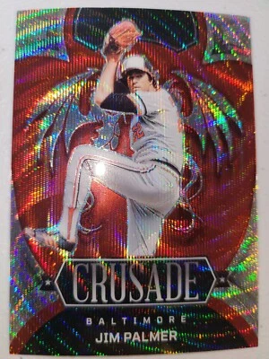 2023 Panini Chronicles Crusade Jim Palmer Red Wave Prizm 115/199 Orioles - Image 1 of 3