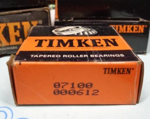 The TIMKEN COMPANY Tapered Roller Bearings ~ 07100 / 0006132 Cone - Picture 1 of 4