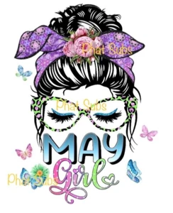 Impresión de sublimación May Girl lista para presionar transferencia de calor - Imagen 1 de 1
