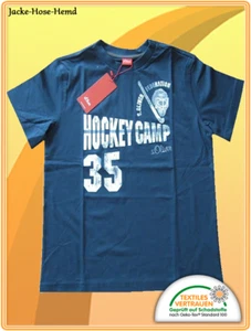 T-Shirt Frontdruck S.Oliver Größe 140 Shirt Blau Baumwolle NEU - Bild 1 von 3