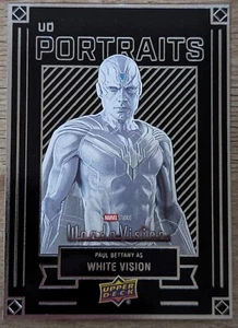 2024 Upper Deck Marvel Studios Series 1 Portraits P5 Paul Bettany White Vision - Picture 1 of 2